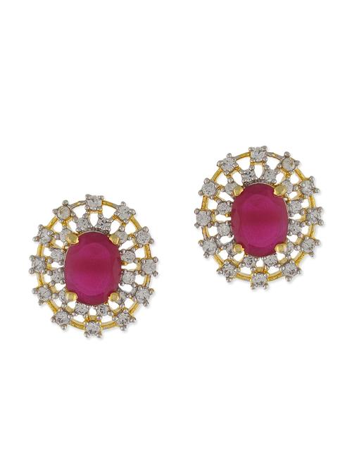 red american diamonds earring - 10972437 - Very Small Image - 1