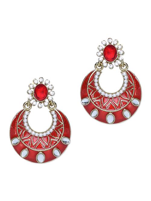 red metal alloy earrings - 1097246 - Very Small Image - 1