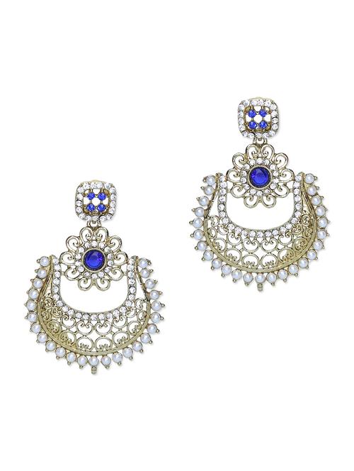 blue stone floral pattern chandbalis - 1097249 - Very Small Image - 1