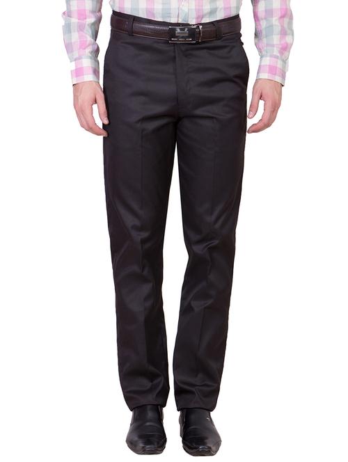 black cotton blend trouser - 10972615 - Very Small Image - 1