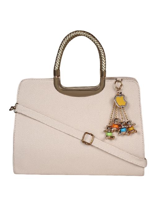 nude leatherette handbag - 10973524 - Very Small Image - 1