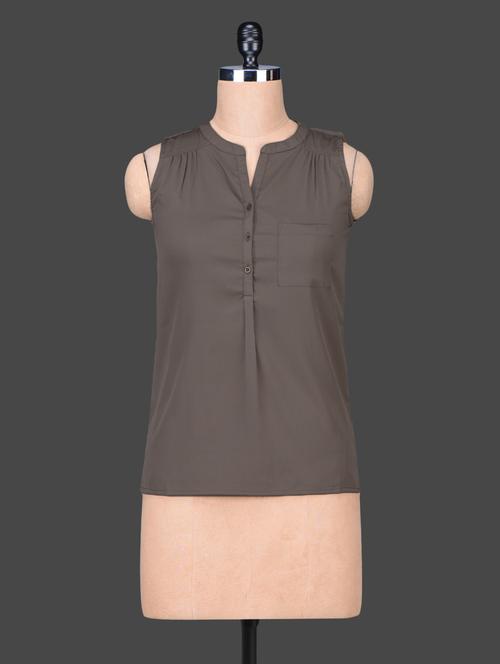 sleeveless solid top - 1097357 - Very Small Image - 1