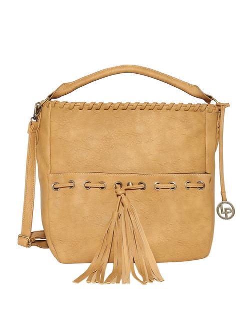 Brown leatherette sling bag - 10980508 - Very Small Image - 1