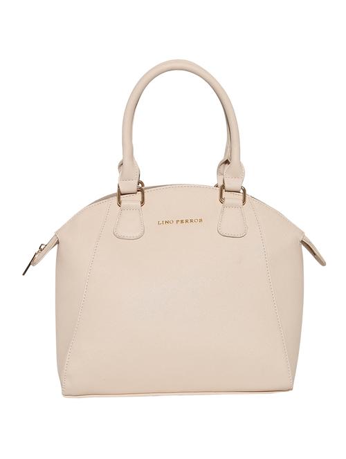 beige leatherette handbag - 10980516 - Very Small Image - 1