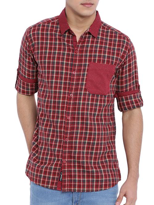 multi colored cotton casual shirt - 10981694 - Very Small Image - 1