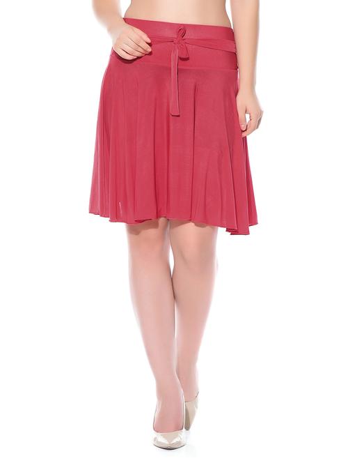 red poly crepe skirts - 10981849 - Very Small Image - 1