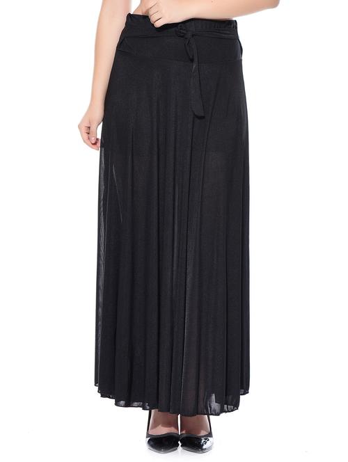 black poly crepe skirts - 10981858 - Very Small Image - 1