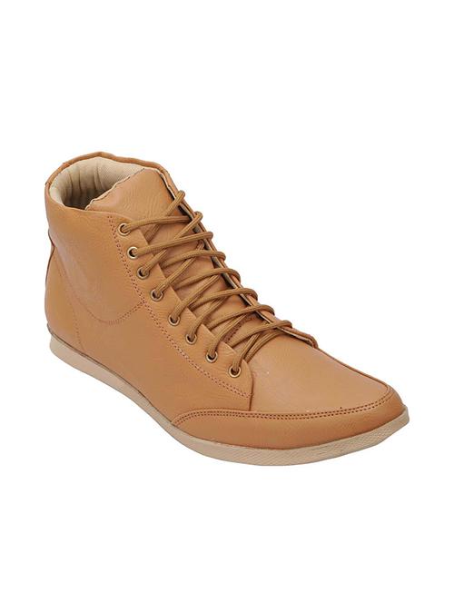 tan leatherette boots - 10986141 - Very Small Image - 1