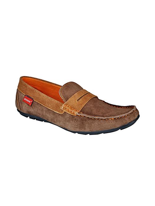 tan suede leather loafer - 10986165 - Very Small Image - 1