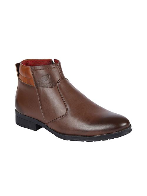 brown leatherette boots - 10986210 - Very Small Image - 1