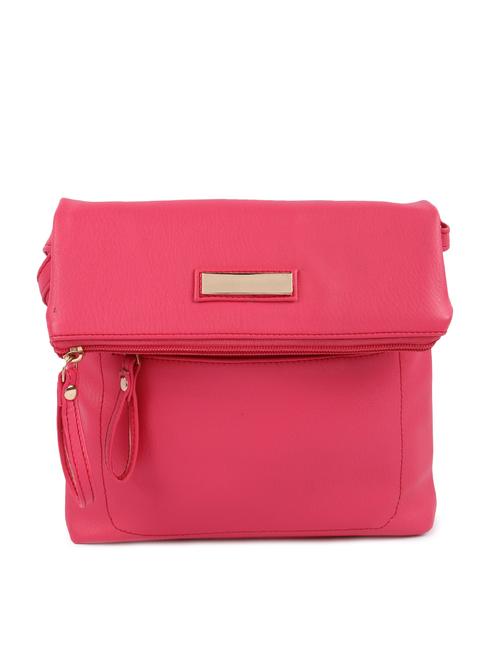 hot pink leatherette sling bag - 10986313 - Very Small Image - 1