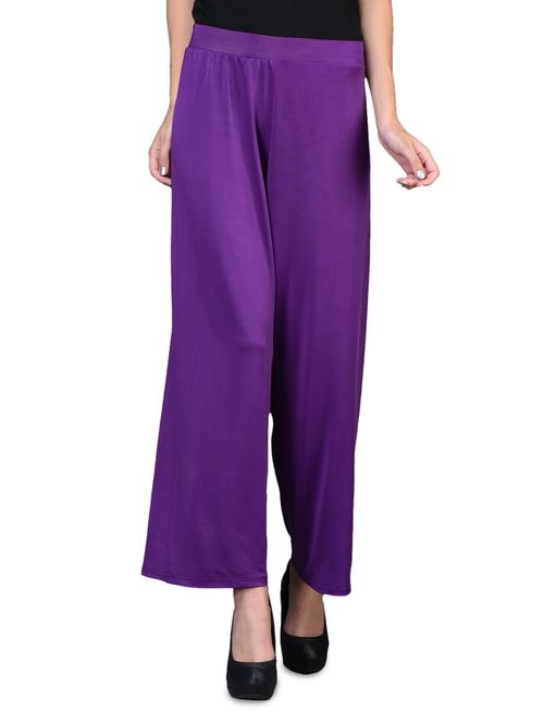 purple rayon palazzo - 1098725 - Very Small Image - 1