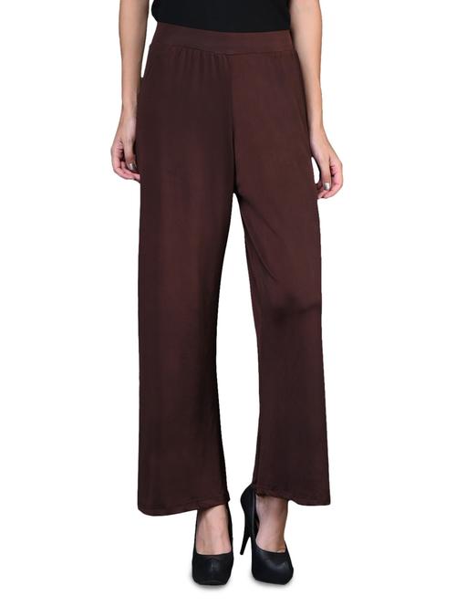 brown rayon palazzo - 1098726 - Very Small Image - 1
