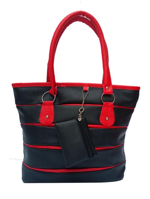 black faux leather handbag - 10987487 - Very Small Image - 1