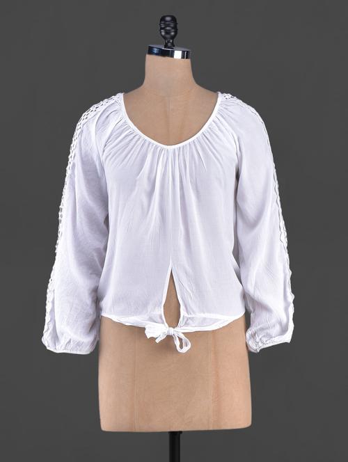 long sleeve round neck top - 1099203 - Very Small Image - 1