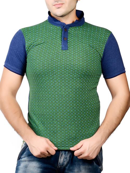 green cotton blend tshirt - 10993423 - Very Small Image - 1