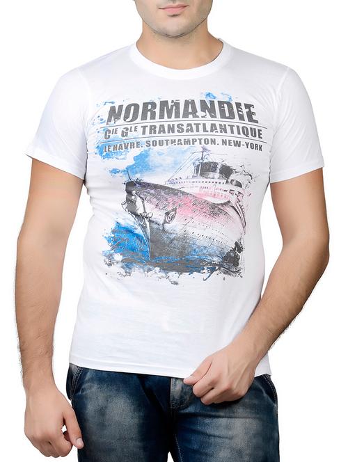 white cotton blend tshirt - 10993452 - Very Small Image - 1