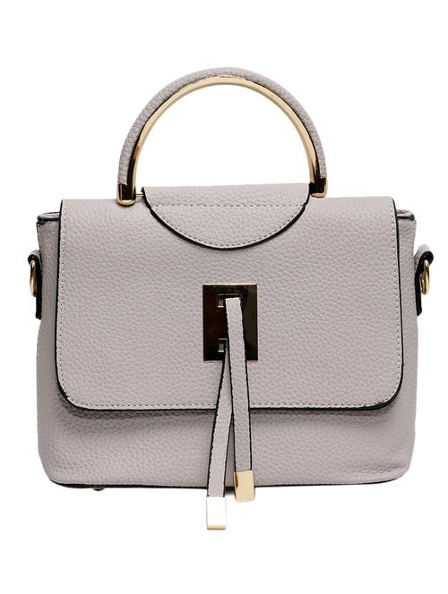 silver leatherette (pu) regular sling bag - 10995124 - Very Small Image - 1