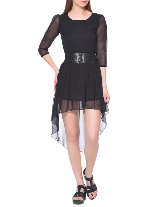 black georgette dress - 10995564 - Very Small Image - 1