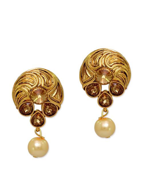 gold metal alloy earring - 10999537 - Very Small Image - 1