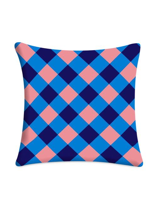 Elaborate Checks Printed Cushion Cover - 1100117 - Very Small Image - 1