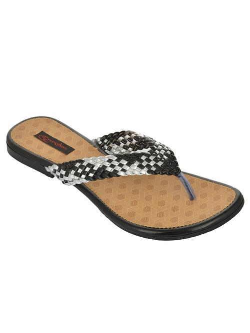 black faux leather sandals - 11007193 - Very Small Image - 1