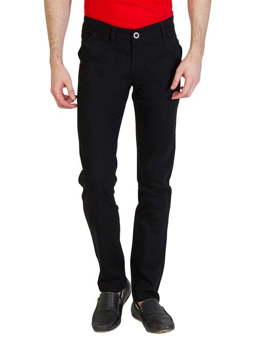 black cotton chinos - 11007296 - Very Small Image - 1