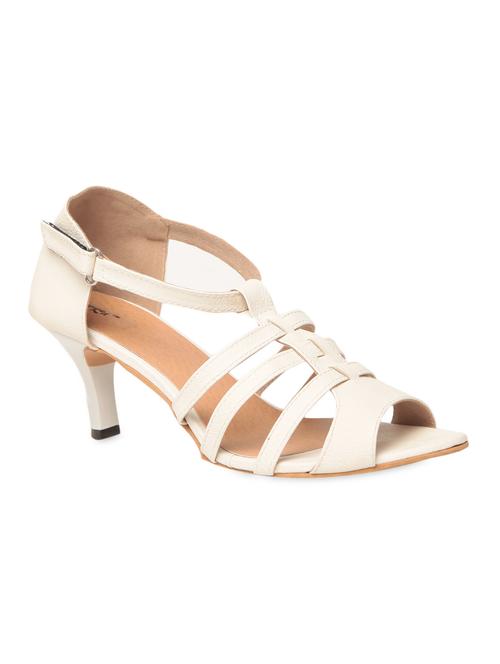 off-white leatherette sandals - 1101531 - Very Small Image - 1