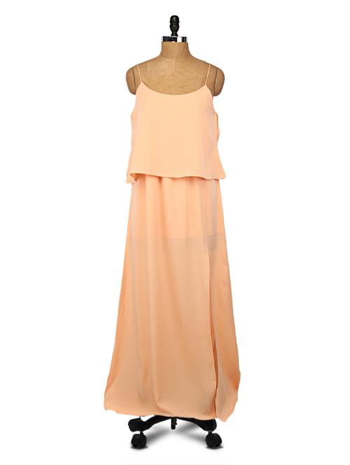 peach layered maxi dress - 1101769 - Very Small Image - 1