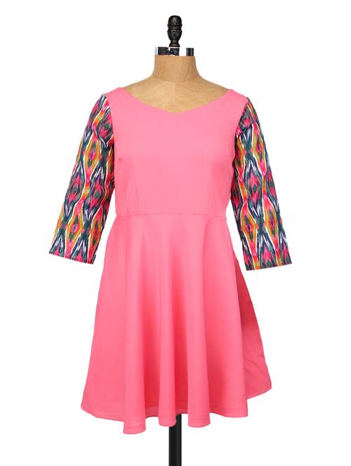 pink fit and flare dress - 1101779 - Very Small Image - 1