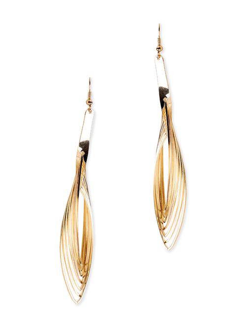 gold metal earring - 11017928 - Very Small Image - 1