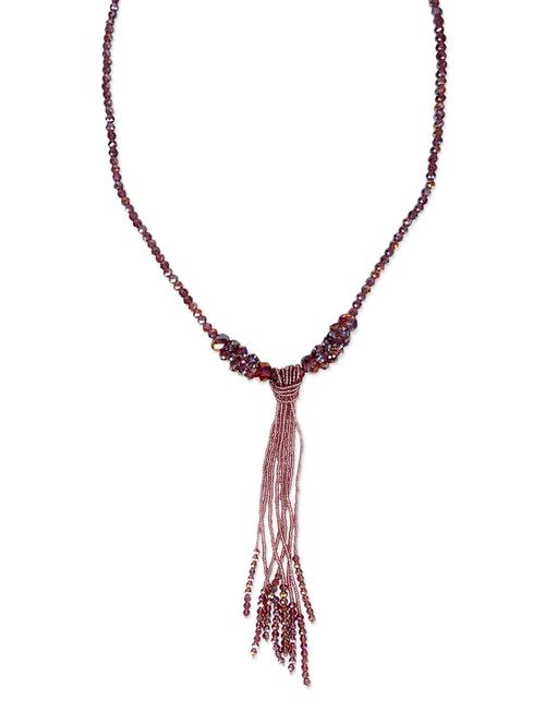 wine beads necklace - 11017934 - Very Small Image - 1