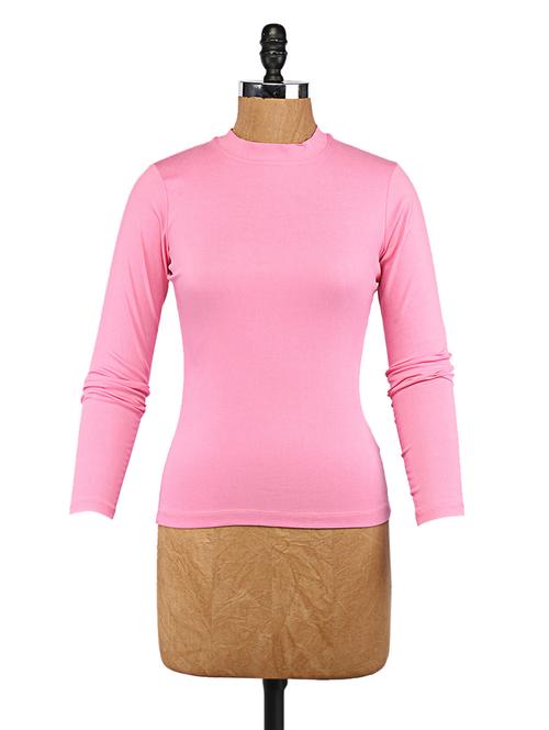 pink viscose full-sleeved top - 1101796 - Very Small Image - 1