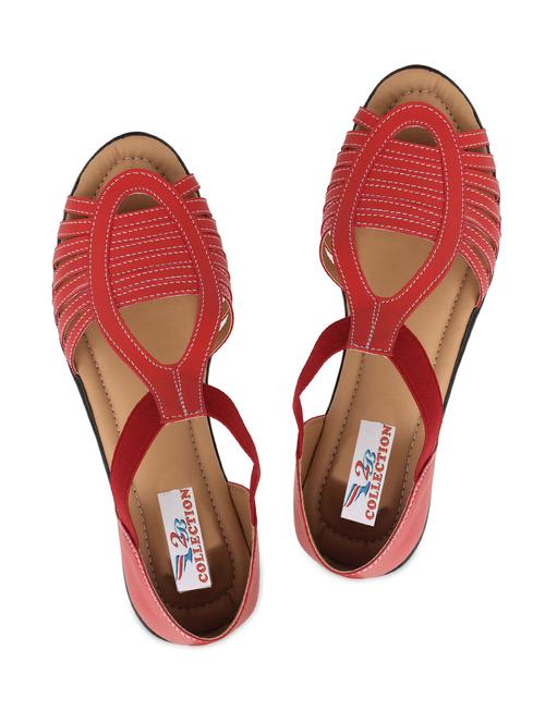 red leatherette closed back strap - 1102527 - Very Small Image - 1