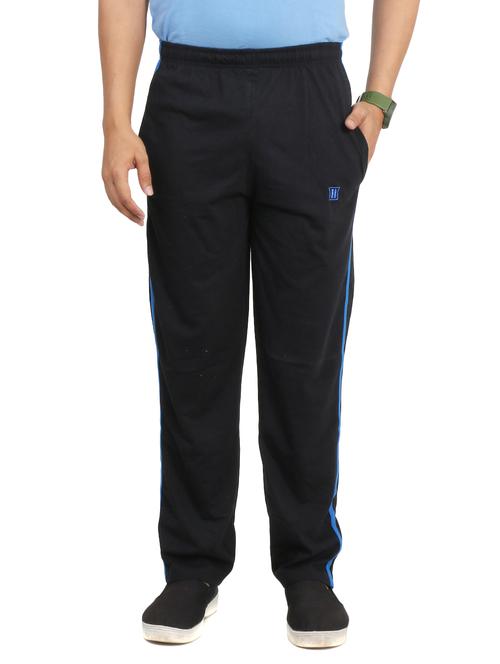 black cotton track pant - 11025910 - Very Small Image - 1