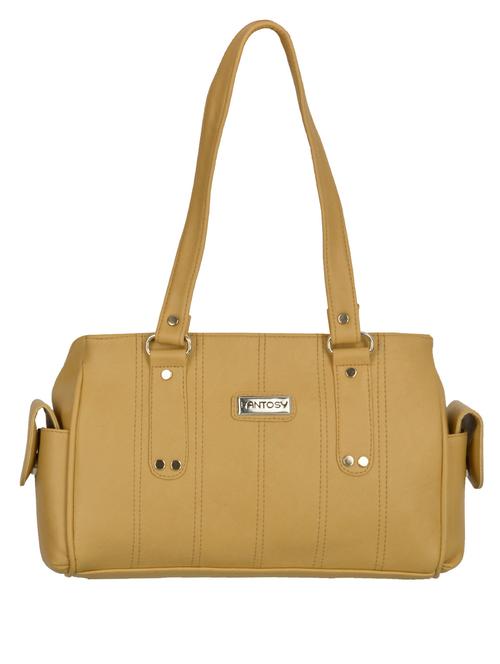 beige leatherette handbag - 11026732 - Very Small Image - 1