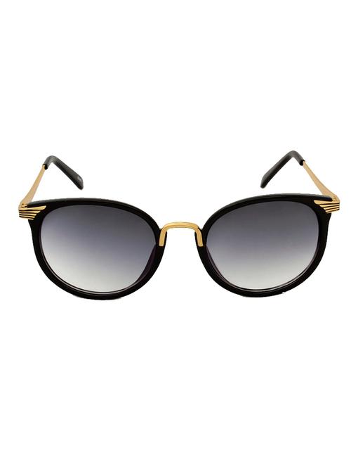 black plastic round men sunglass - 11028293 - Very Small Image - 1