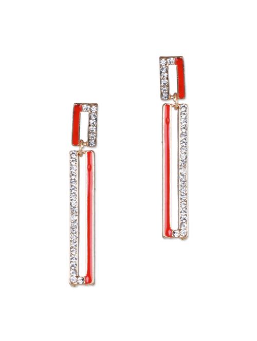 red geometric shaped earrings - 1103282 - Very Small Image - 1