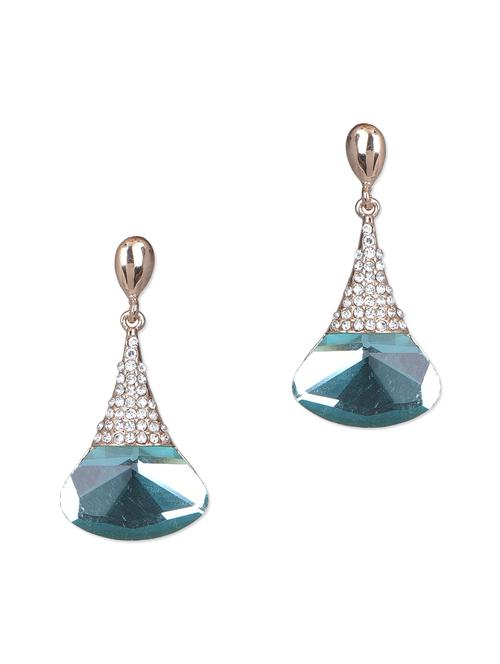 green stone embellished earrings - 1103285 - Very Small Image - 1