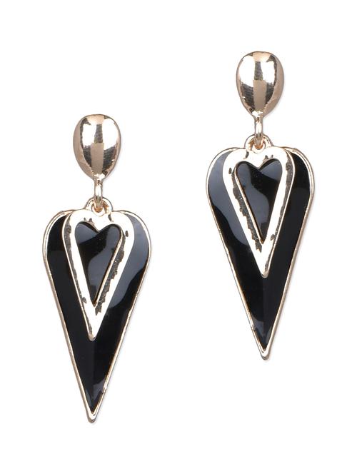 black heart shaped earrings - 1103309 - Very Small Image - 1