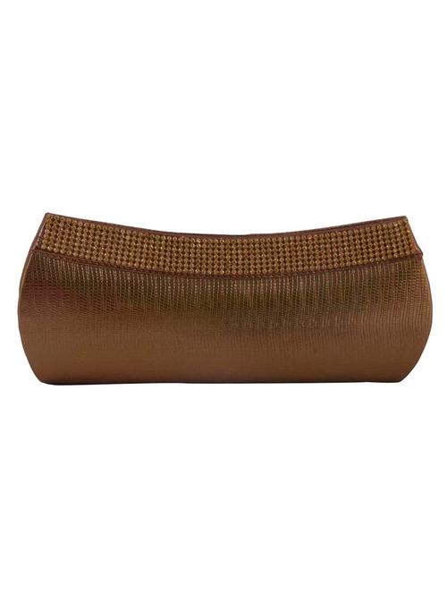gold leatherette clutch - 11040246 - Very Small Image - 1