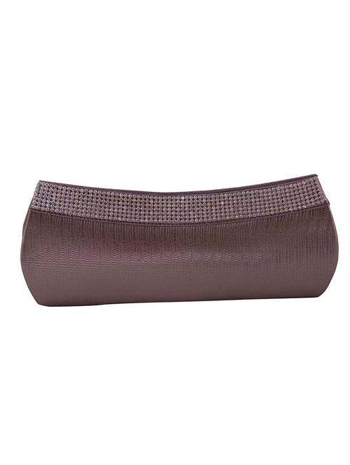 silver leatherette clutch - 11040247 - Very Small Image - 1