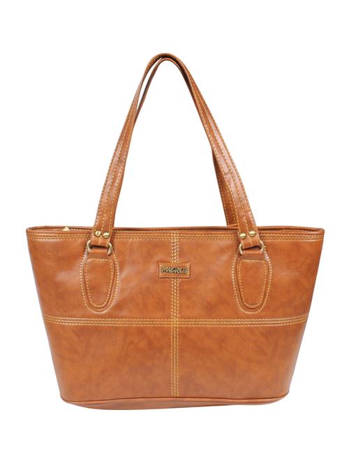 brown leatherette handbag - 11040328 - Very Small Image - 1