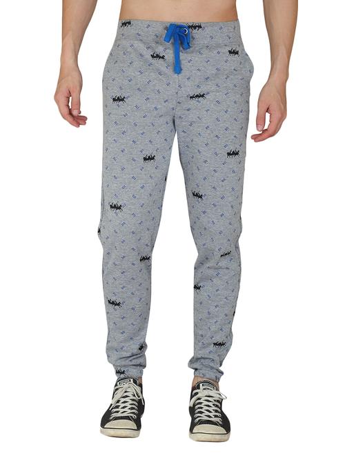 grey cotton full length track pant - 11042808 - Very Small Image - 1