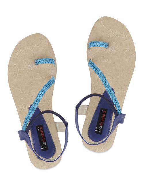 braided pattern strap toe separator fat sandals - 1104422 - Very Small Image - 1