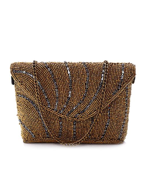 gold cotton regular clutch - 11044605 - Very Small Image - 1