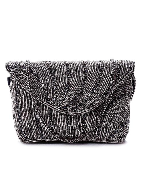 black cotton regular clutch - 11044628 - Very Small Image - 1