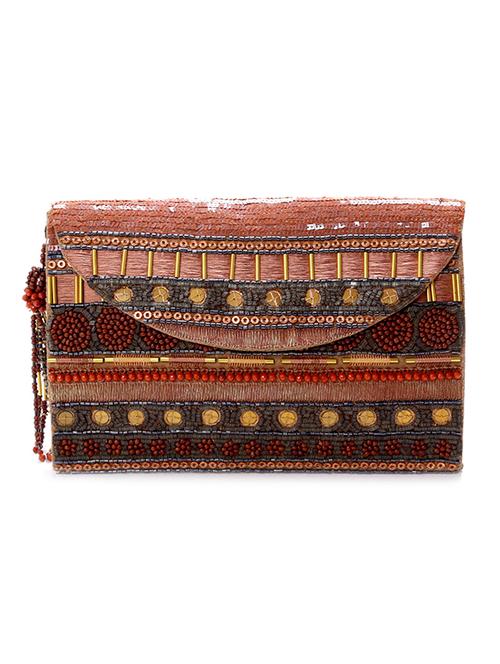 multi colored cotton clutch - 11044634 - Very Small Image - 1
