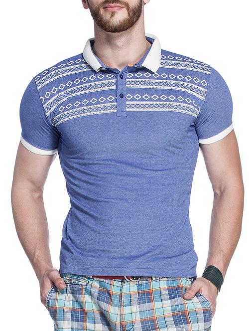 blue cotton tshirt - 11049687 - Very Small Image - 1