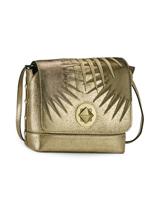 gold,bronze leather clutch - 11050784 - Very Small Image - 1